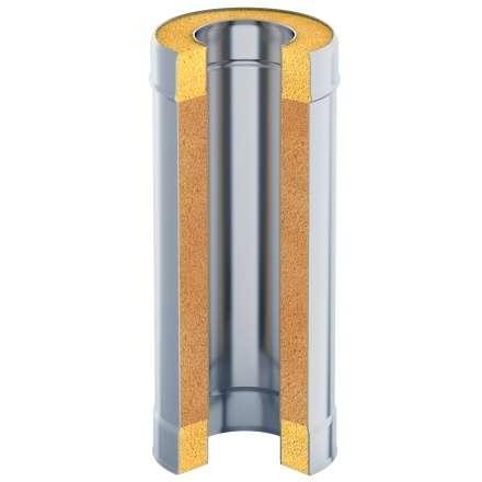 Труба-термо 0,5 м GS AISI 430-430-0,8-0,5 мм в Молодечно