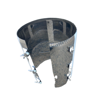 Хомут стяжной усиленный, нерж. ст. 430 в Молодечно