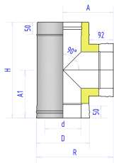 Сэндвич-тройник 2ТР Феникс 90° в Молодечно