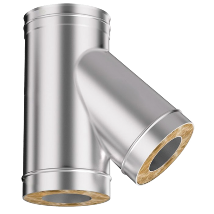 Сэндвич-тройник 45 из нерж. ст. 304-430 0,5-0,5 мм, утепл. 30 мм в Молодечно