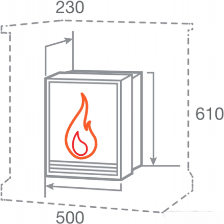 Электрокамин RealFlame FOBOS-S LUX BR в Молодечно