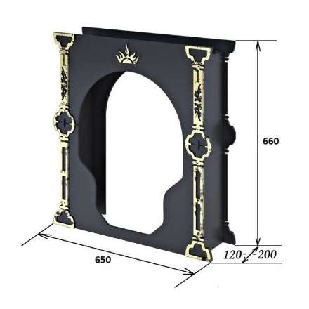 Портал Царь-печи средний стальной в Молодечно