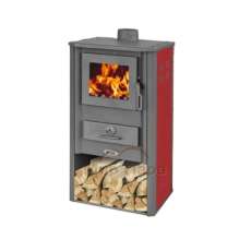 Печь-камин Blist Oganj LM стальная дверца красная фото в Молодечно