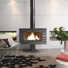 Купить Печь-камин Invicta Symphonia в интерьере чугунная в Молодечно в Молодечно