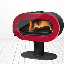 Купить Печь-камин Invicta Fifty Sur Pied Ivoire в интерьере чугунная в Молодечно в Молодечно