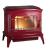 Купить Печь-камин Invicta Bradford красная эмаль в интерьере чугунная в Молодечно в Молодечно