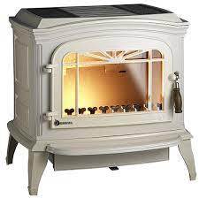 Купить Печь-камин Invicta Bradford белая эмаль в интерьере чугунная в Молодечно в Молодечно