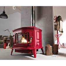 Купить Печь-камин Invicta Bradford белая эмаль в интерьере чугунная в Молодечно в Молодечно