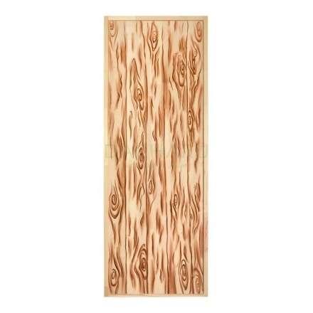 Дверь глухая из цельного массива Озорной Дед 1900x700 липа Класс А коробка из сосны в Молодечно