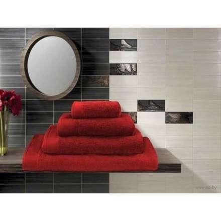 Полотенце махровое 40x70 красное в Молодечно