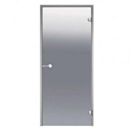 Дверь для бани стеклянная Harvia 7/19 коробка алюминий, стекло сатин в Молодечно