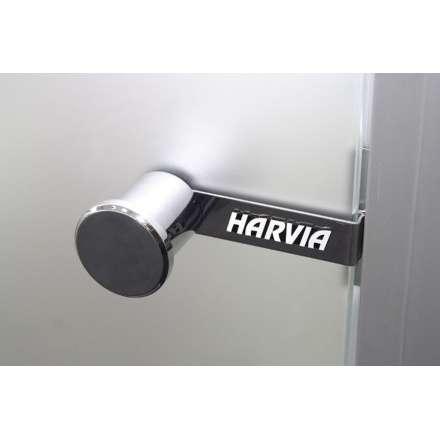 Дверь для бани стеклянная Harvia 7/19 коробка сосна, прозрачная в Молодечно