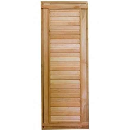 Дверь для бани ComfortProm 800x1900 ольха деревянная глухая с фольгой в Молодечно