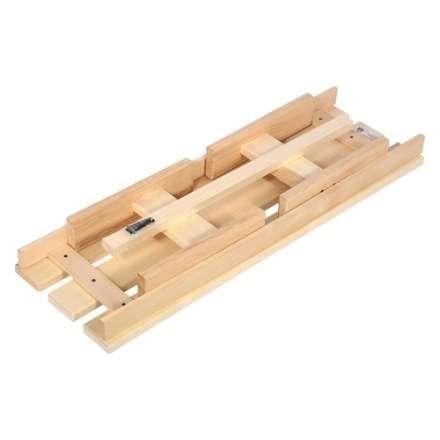 Лавочка разборная 100х33х43 см для бани и сауны (липа) 03600 в Молодечно