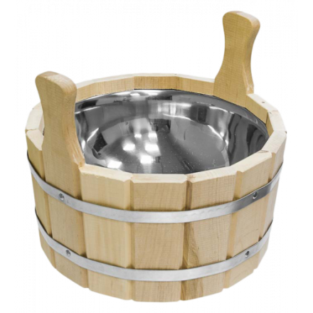 Ушат шайка 6,5л с нержавеющей вставкой 33216 купить в Молодечно