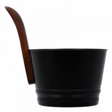 Бадья из стали 4 л черная Банные штучки 41351 купить в Молодечно