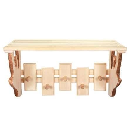 Полка-вешалка 5 крючков резная в Молодечно