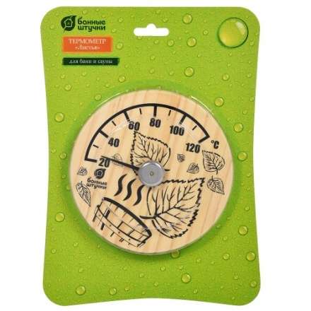 Термометр Листья для бани и сауны 18041 в Молодечно