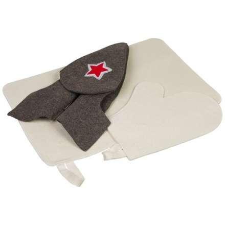Набор из 3-х предметов (шапка Будёновка, рукавица, коврик) 41096 в Молодечно