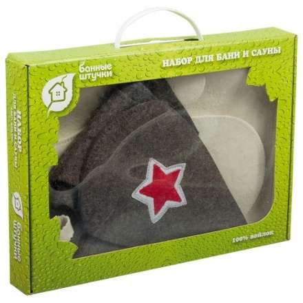 Набор из 3-х предметов (шапка Будёновка, рукавица, коврик) 41096 в Молодечно