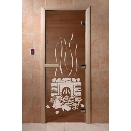 Дверь для бани Doorwood Тёплый день 1900x700 Арт серия 