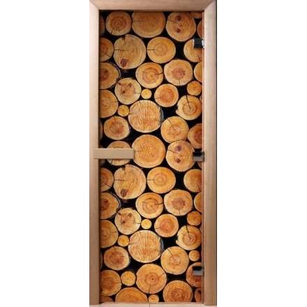 Дверь для сауны Doorwood с фотопечатью A043 1900x700 в Молодечно