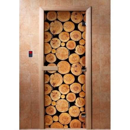 Дверь для сауны Doorwood с фотопечатью A043 1900x700 в Молодечно