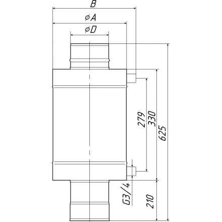 Теплообменник Термофор КОСТАКАН 8 л самоварного типа в Молодечно