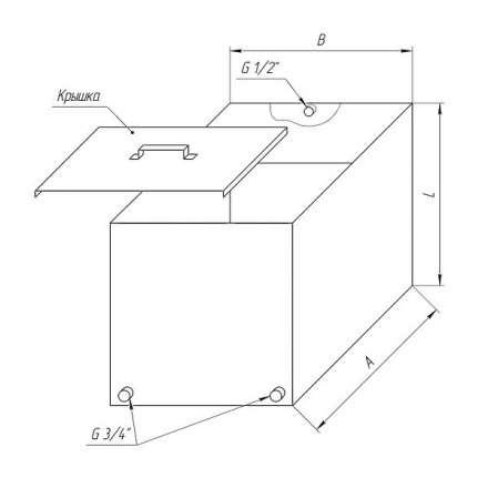 Бак Ferrum Комфорт для теплообменника 90 л в Молодечно