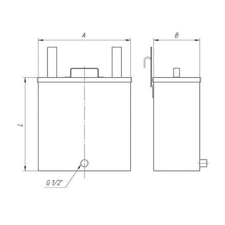Бак Ferrum Комфорт навесной для печи 40 л в Молодечно