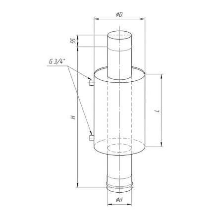 Бак Ferrum Комфорт для печи с водяным контуром 7 л в Молодечно