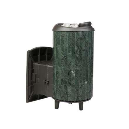 Печь банная ProMetall Атмосфера L+ в ламелях Верде Гватемала наборный рисунок в Молодечно