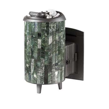 Печь банная ProMetall Атмосфера XL+ в ламелях из натурального камня Змеевик в Молодечно