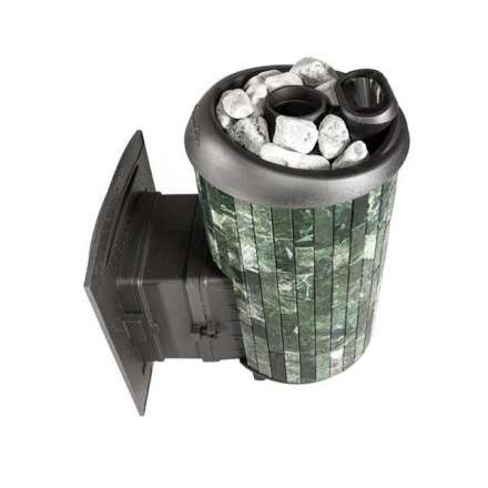 Печь банная ProMetall Атмосфера XL+ в ламелях из натурального камня Змеевик в Молодечно