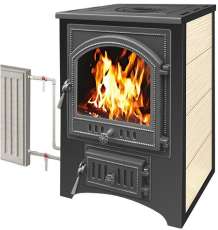 Печь-камин Везувий ПК-01 (205) с плитой и т/о беж.12 кВт в Молодечно