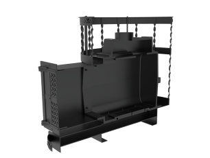 Чугунная банная печь Kennet Бастион 22 сетка витая в Молодечно