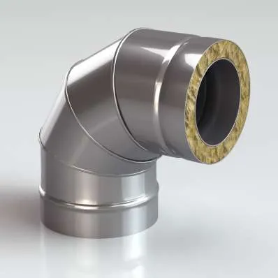 Сэндвич-Колено (Отвод) 90 304/430-0,8, изол. 50 мм в Молодечно