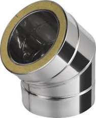 Сэндвич-Колено (Отвод) 45 304/430 0.8, изол. 50 мм купить в Молодечно