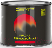 Краска термостойкая антикоррозионная 0,4 кг Черная CERTA в Молодечно