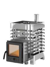 Печь для бани Везувий ASTON 12 INOX стекло Амазонка бай фото в Молодечно