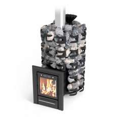 Печь для бани Семирамида Inox Люмина антрацит Амазонка бай фото в Молодечно