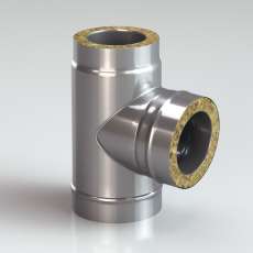 Сэндвич-тройник 90 из нерж. ст. 430/430-0,5/0,5 утеп. 50 мм купить в Молодечно