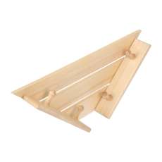 Полка-вешалка 4 крючка угловая,58*11*29 см купить в Молодечно