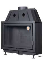 Каминная топка Экокамин Альфа 1000 B подовая черный шамот Амазонка бай фото в Молодечно