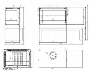 Печь-камин KFD STO MAX 14 3F Амазонка бай фото в Молодечно