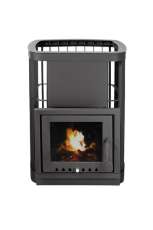 Купить стальную печь для бани KRONOS ГИГАНТ 24 ВС ПАНОРАМА Амазонка бай фото в Молодечно