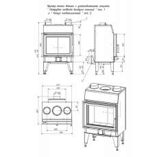 Топка каминная ТКТ 10.0-02 (в модификации FENIX 1) в Молодечно
