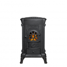 Чугунная ПЕЧЬ-КАМИН Везувий А-07 Антрацит в Молодечно