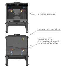 Печь-камин EVEREST F11 в Молодечно