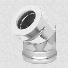 Сэндвич-колено 45° AISI 430 1,0мм/0,5мм, KERALUX купить в Молодечно